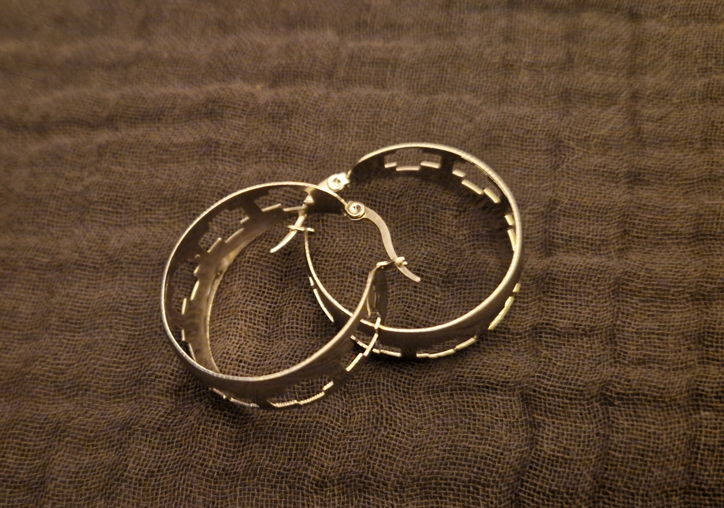 Stunning statement Stainless Steel Hoops